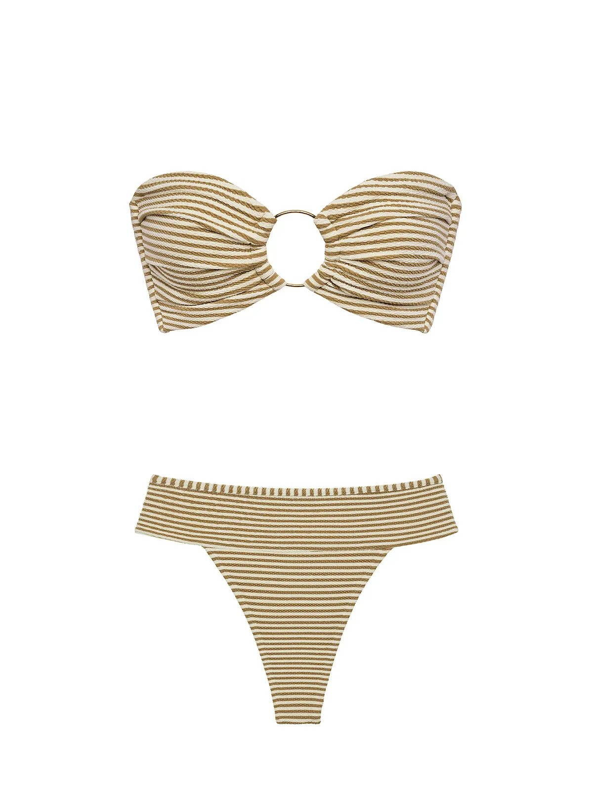 Tori Ties Bandeau-Tamarindo Binded Bikini ::RET