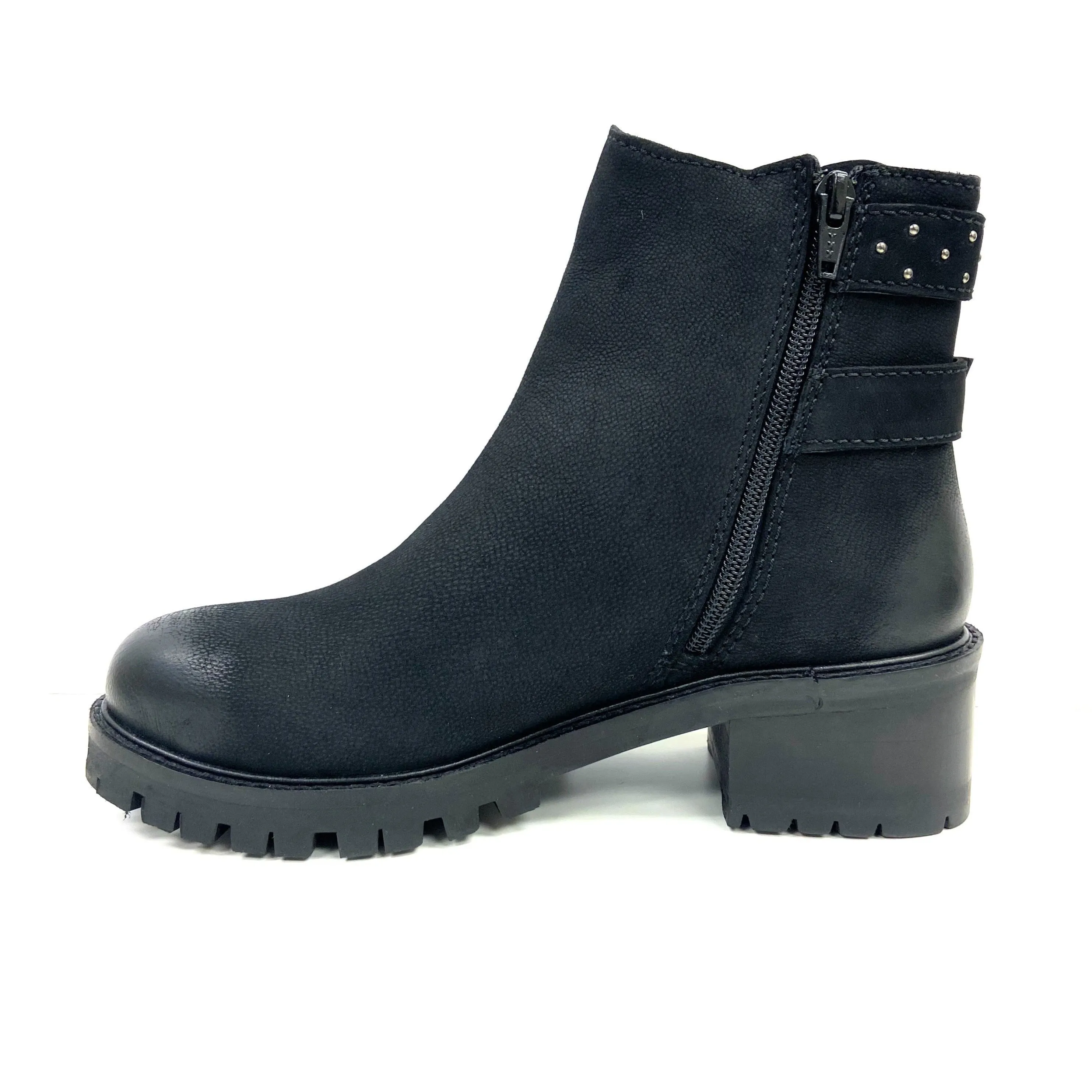 Tornado Black Studded Bootie