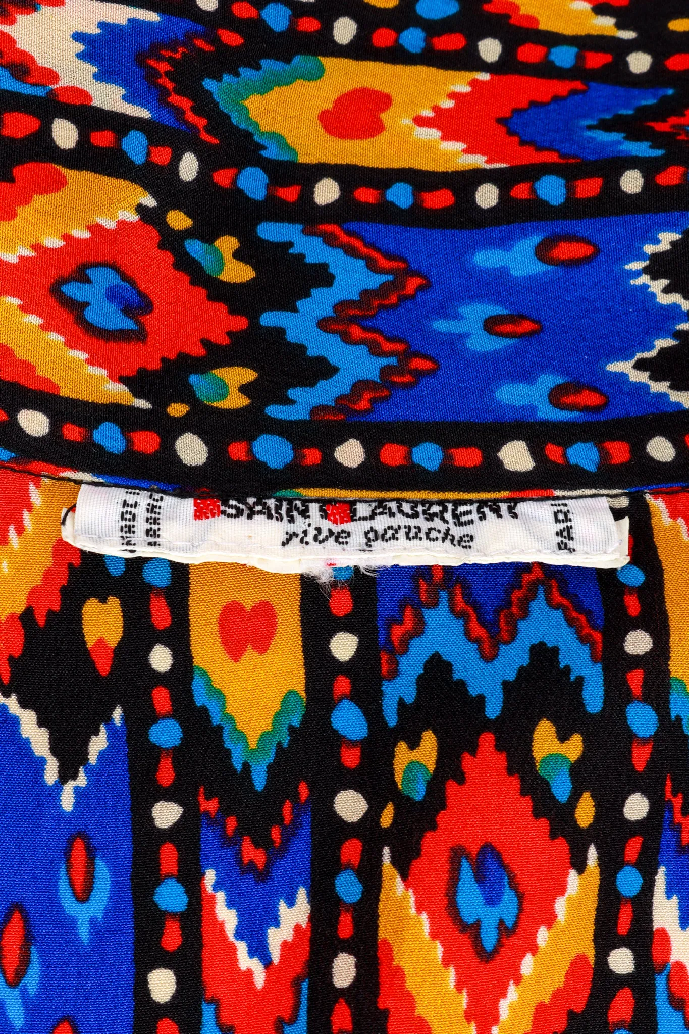 Tribal Neck Tie Blouse
