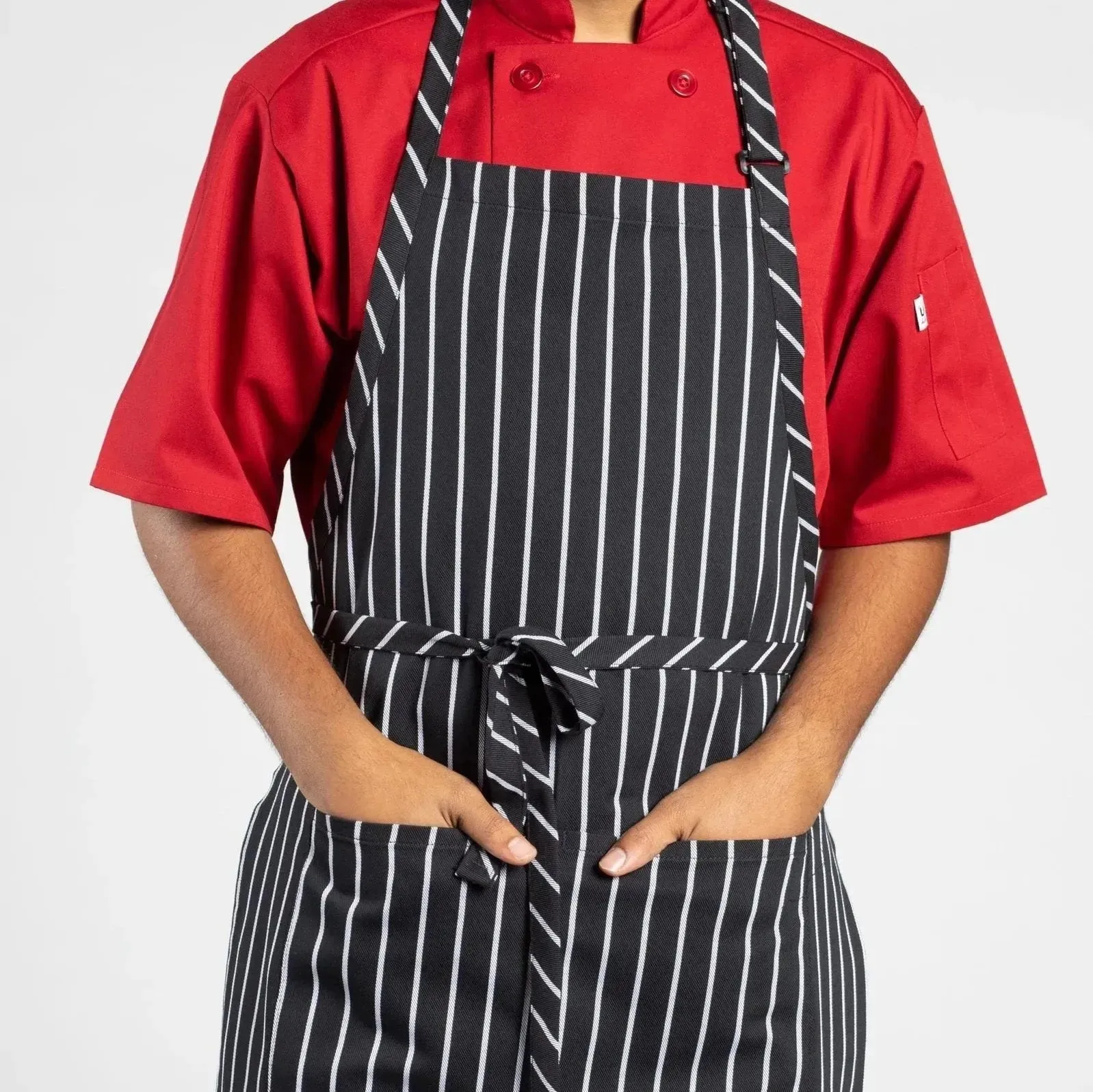 Twill Cotton Blend Adjustable Butcher Aprons 2 PK