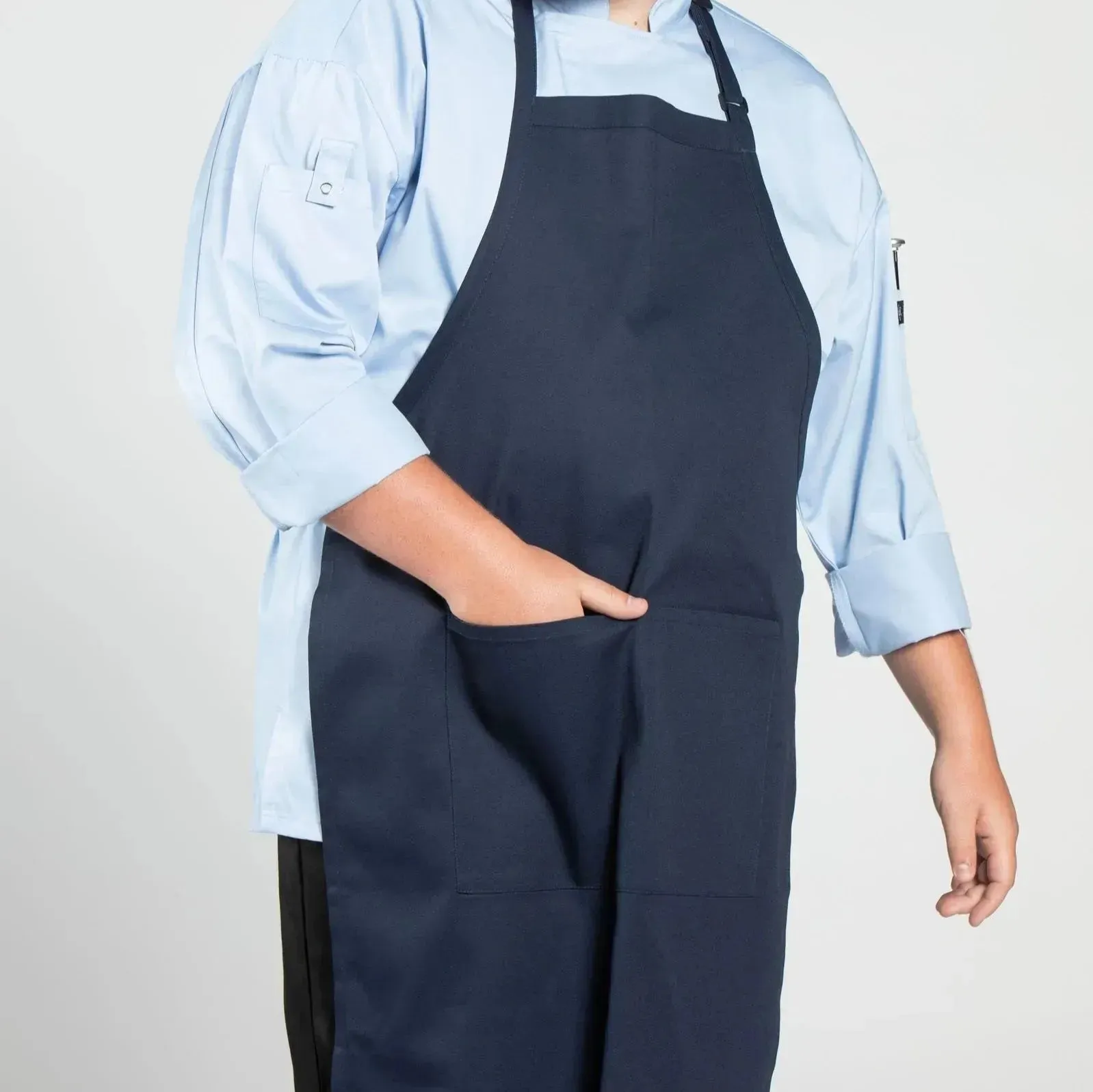 Twill Cotton Blend Adjustable Butcher Aprons 2 PK