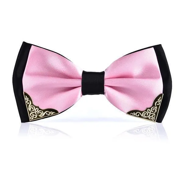 Two-tone Metal Decorated Bow-Tie