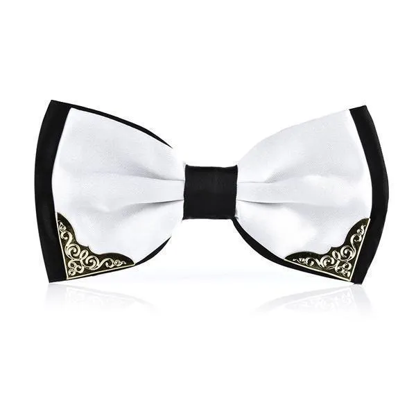 Two-tone Metal Decorated Bow-Tie