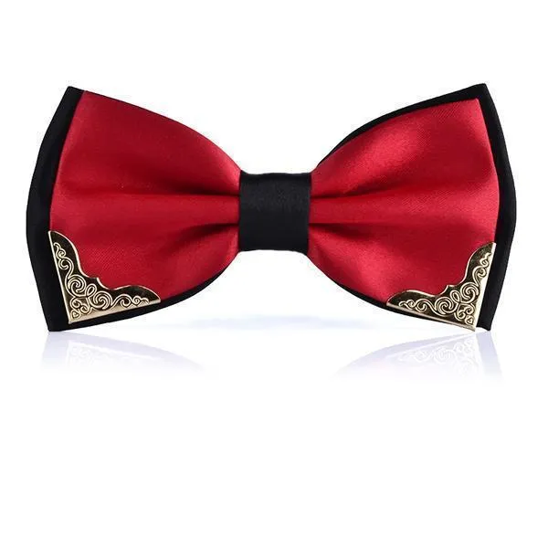 Two-tone Metal Decorated Bow-Tie