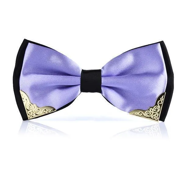 Two-tone Metal Decorated Bow-Tie