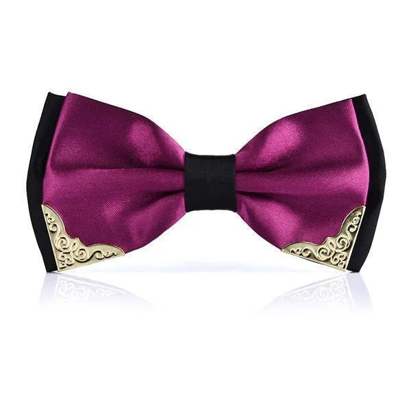 Two-tone Metal Decorated Bow-Tie