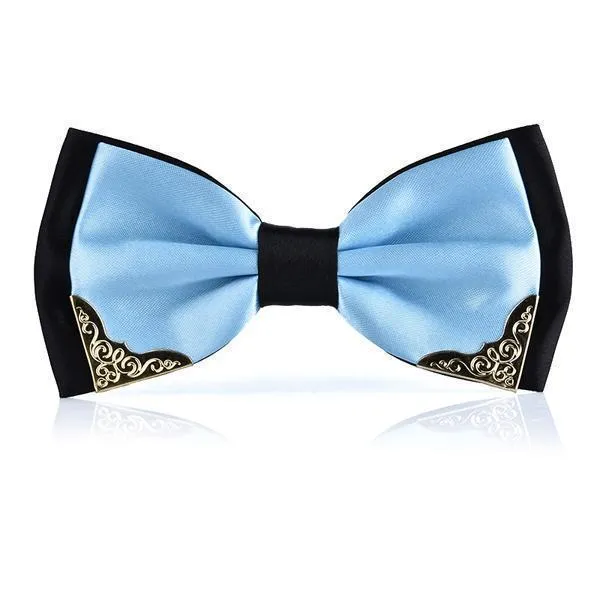 Two-tone Metal Decorated Bow-Tie