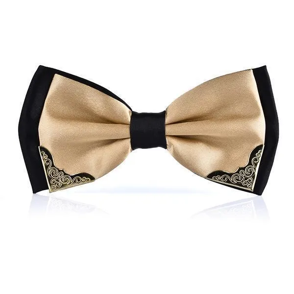 Two-tone Metal Decorated Bow-Tie