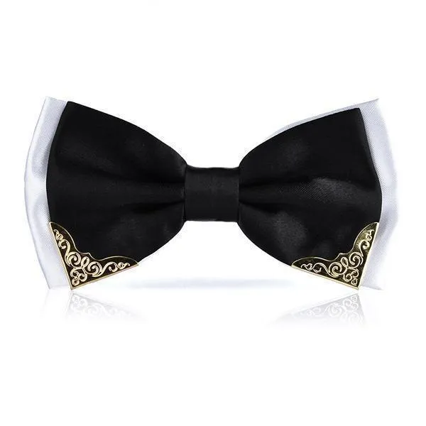 Two-tone Metal Decorated Bow-Tie