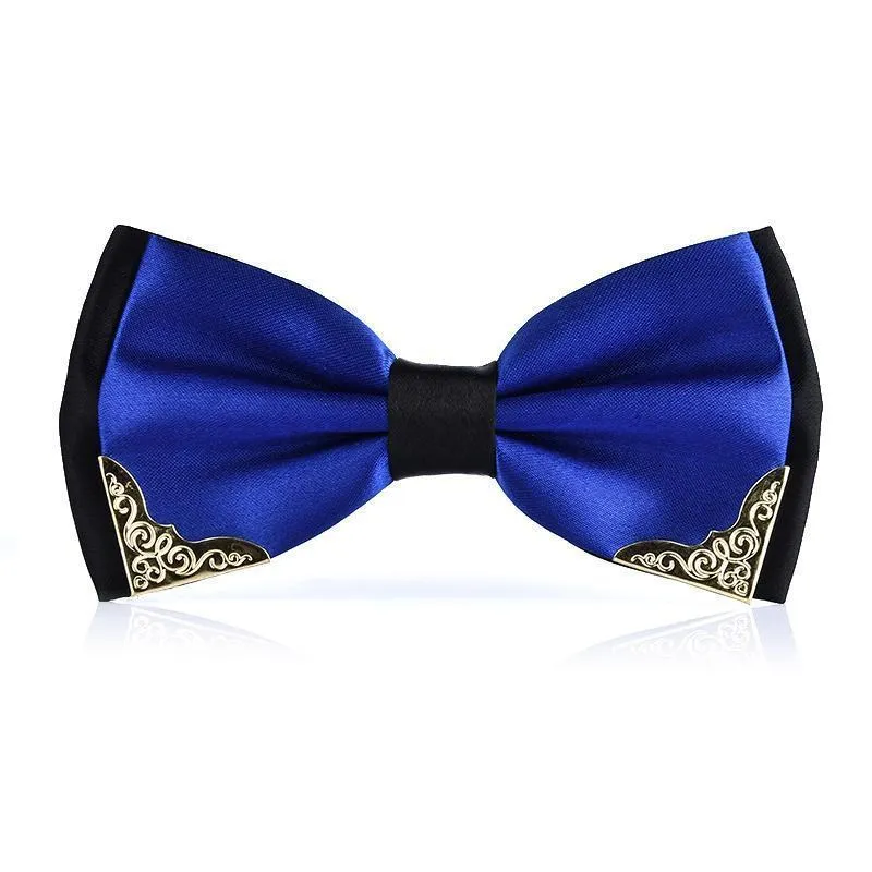 Two-tone Metal Decorated Bow-Tie