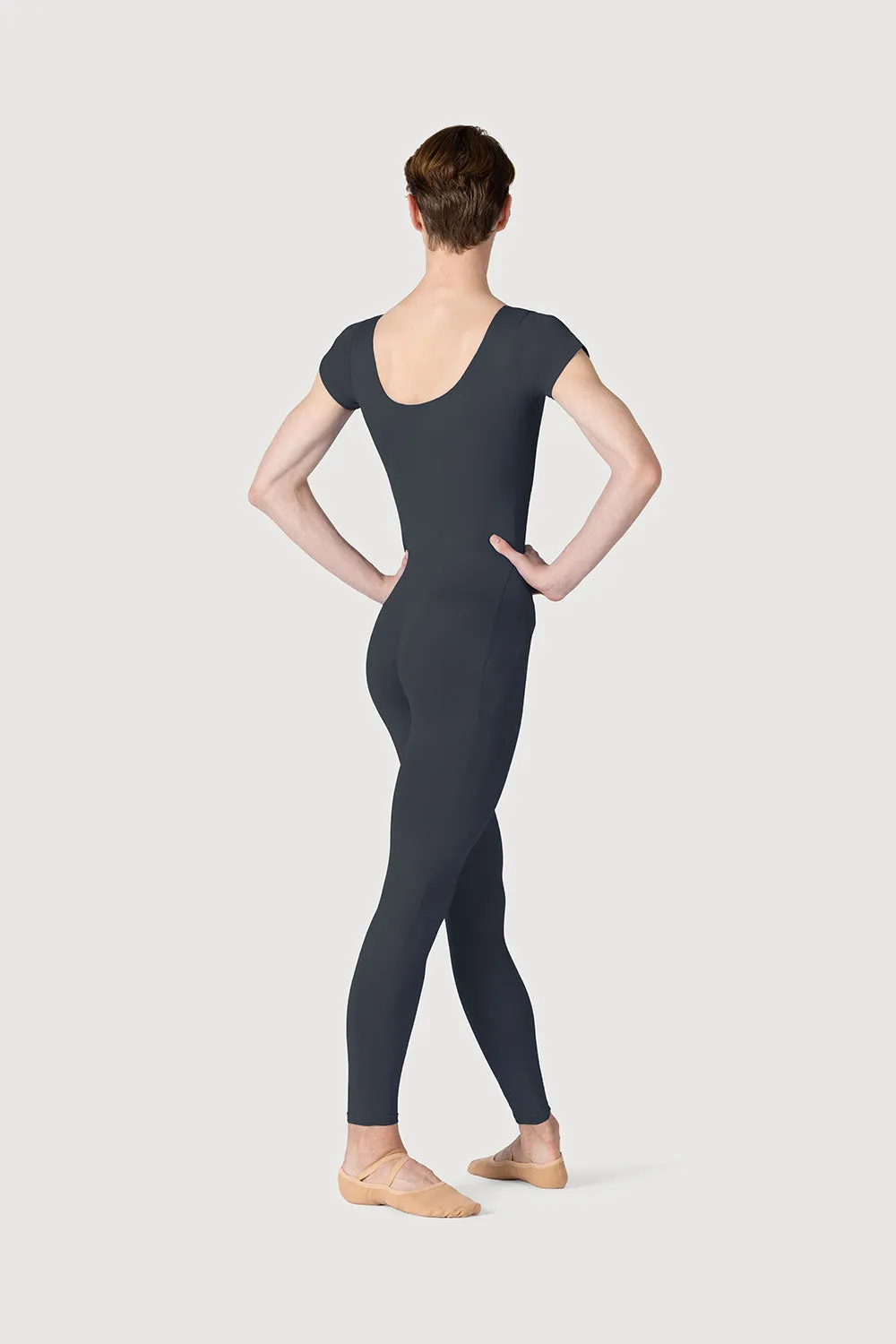 U3872M - Bloch Microlux™ Scoop Neck Cap Sleeve Mens Unitard