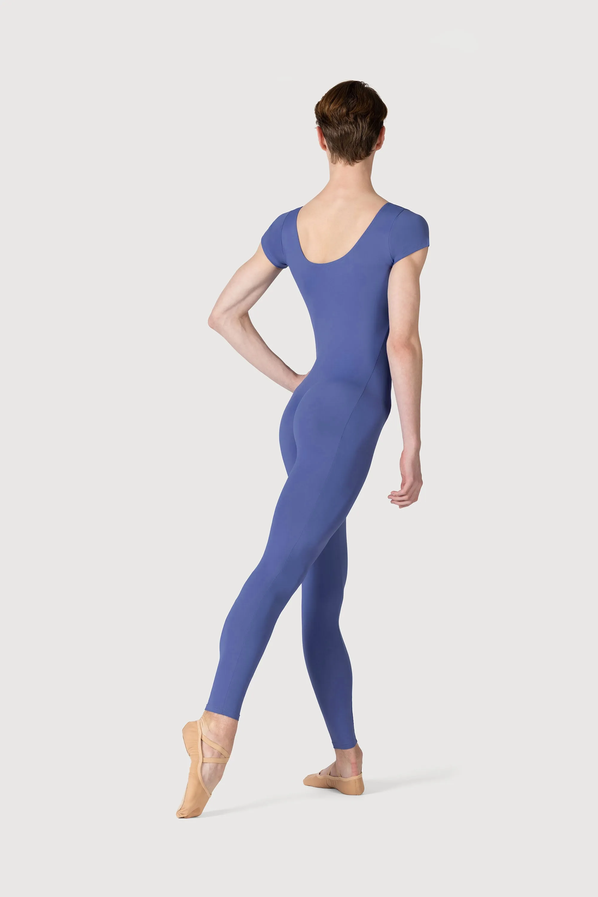 U3872M - Bloch Microlux™ Scoop Neck Cap Sleeve Mens Unitard