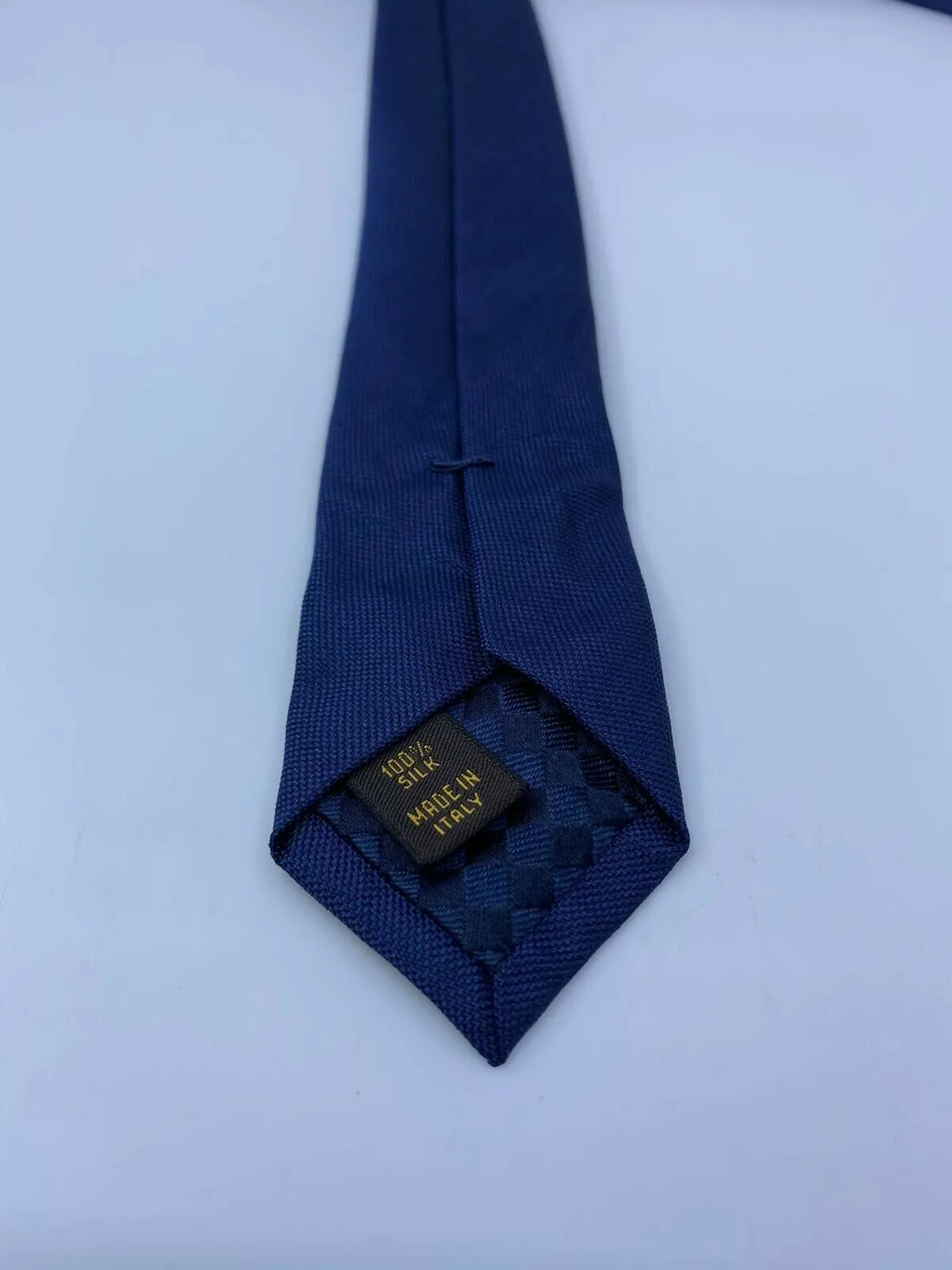 Uniformes Blue Orange Woven Silk Tie