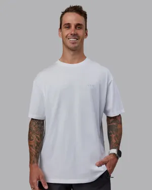 Unisex LSKD x Logan Martin FLXCotton Tee Oversize - White-Windsurfer