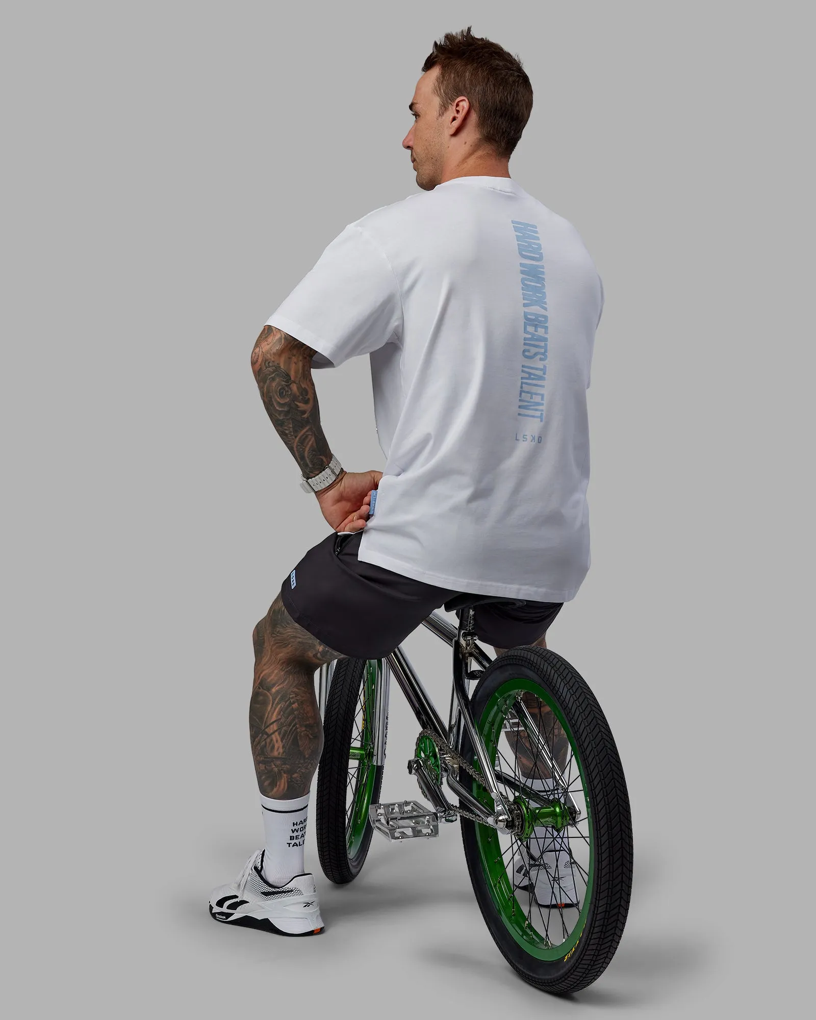 Unisex LSKD x Logan Martin FLXCotton Tee Oversize - White-Windsurfer