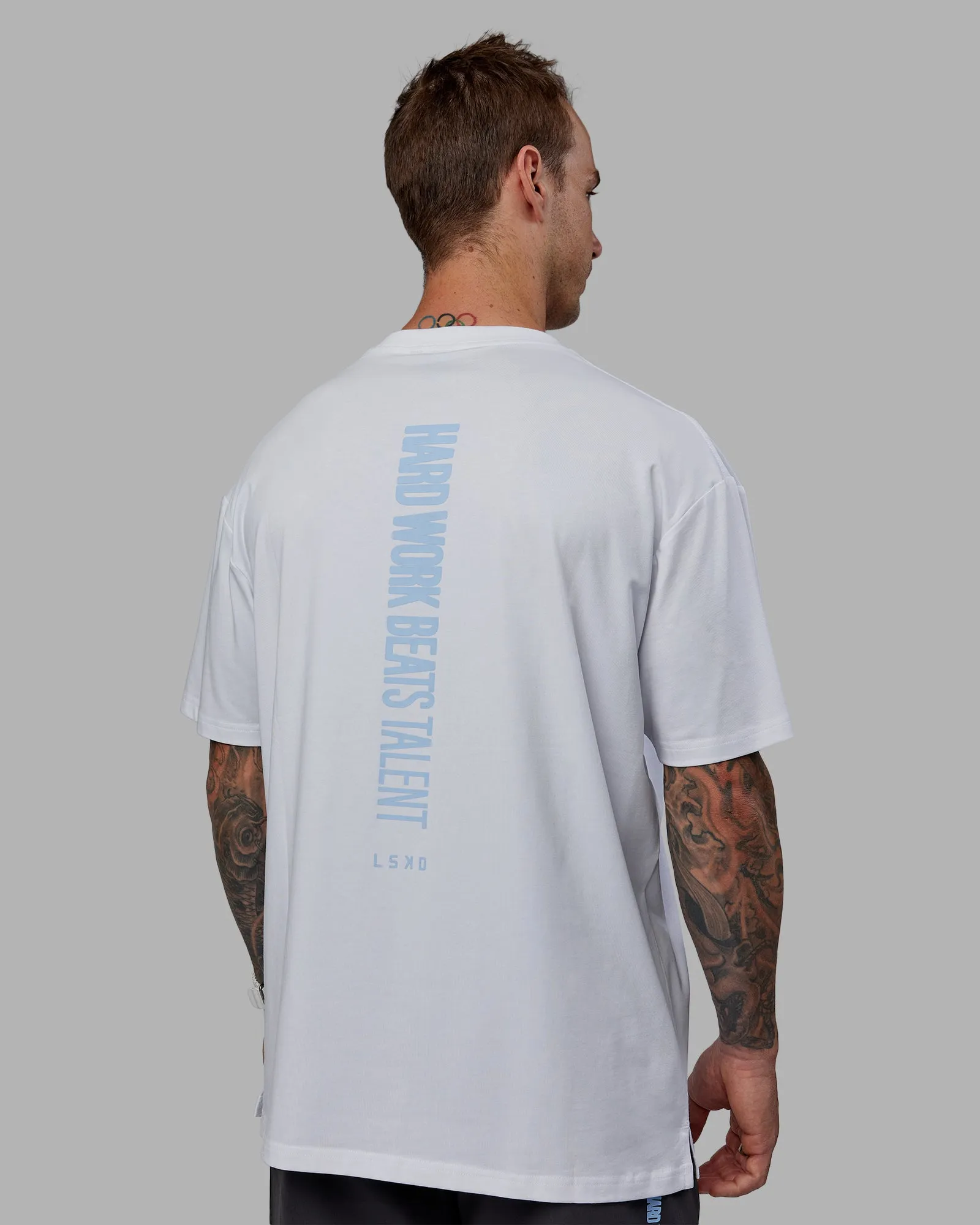 Unisex LSKD x Logan Martin FLXCotton Tee Oversize - White-Windsurfer