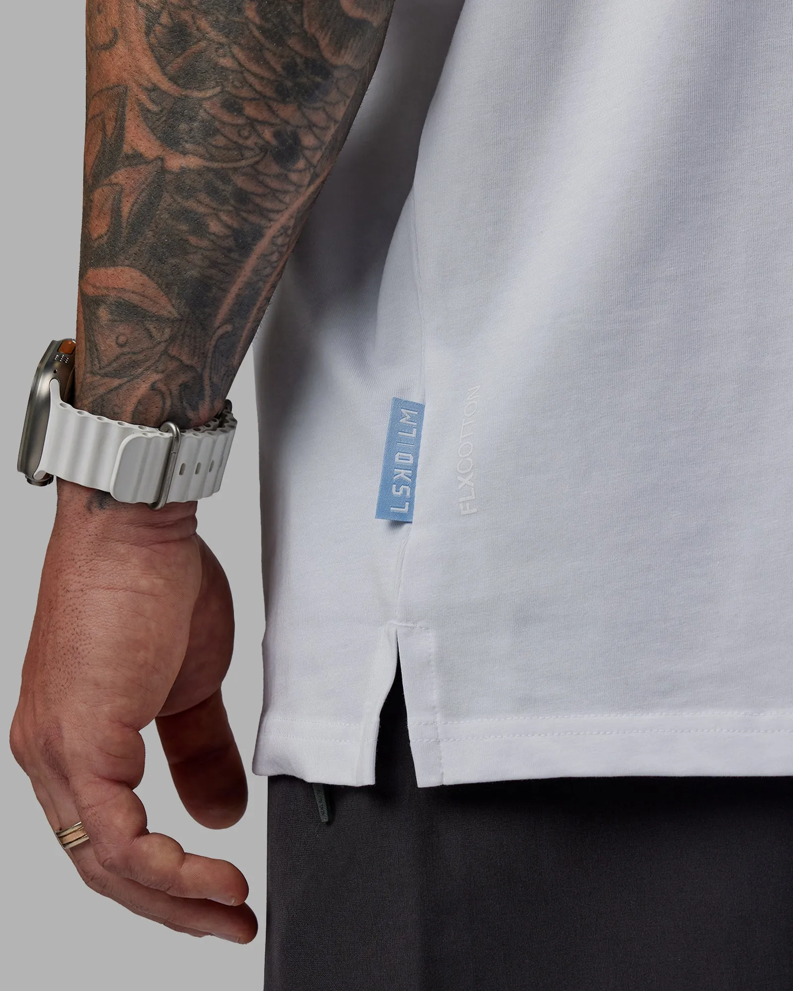 Unisex LSKD x Logan Martin FLXCotton Tee Oversize - White-Windsurfer