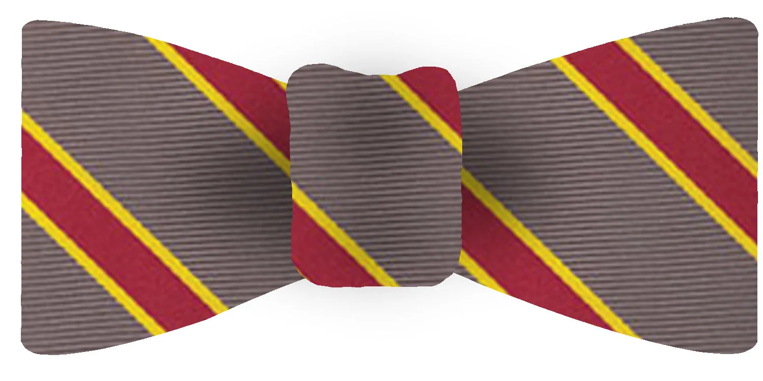 University Of Southern California Bow Tie #ACOBT-52 (Cardinal & Gold on Charcoal Gray)