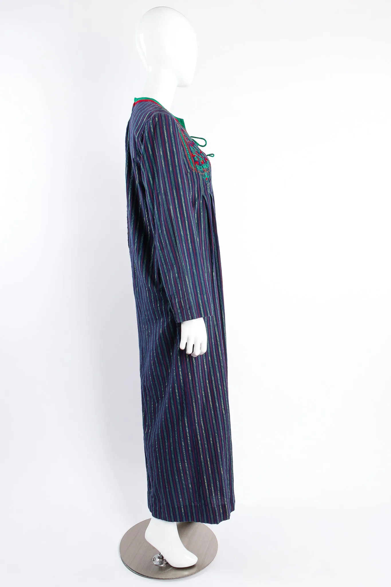 Variegated Lamé Stripe Tunic Dress