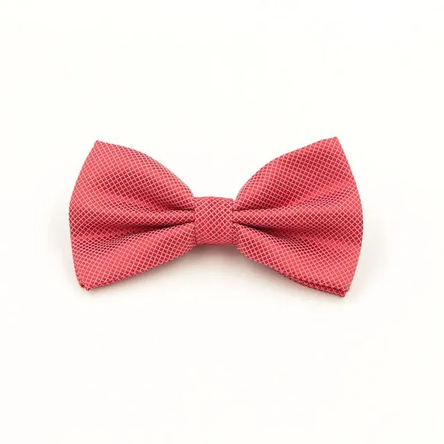 VEEKTIE Father's Day Mens Bowtie Fashion Red Jacquard Plaid Grid  Solid Bow tie Wedding Tuxedo Cravat Vestidos Black Green Navy