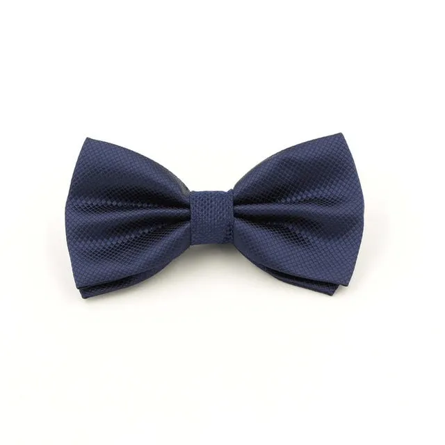 VEEKTIE Father's Day Mens Bowtie Fashion Red Jacquard Plaid Grid  Solid Bow tie Wedding Tuxedo Cravat Vestidos Black Green Navy