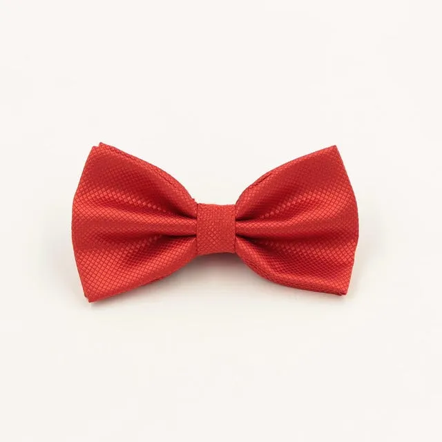 VEEKTIE Father's Day Mens Bowtie Fashion Red Jacquard Plaid Grid  Solid Bow tie Wedding Tuxedo Cravat Vestidos Black Green Navy