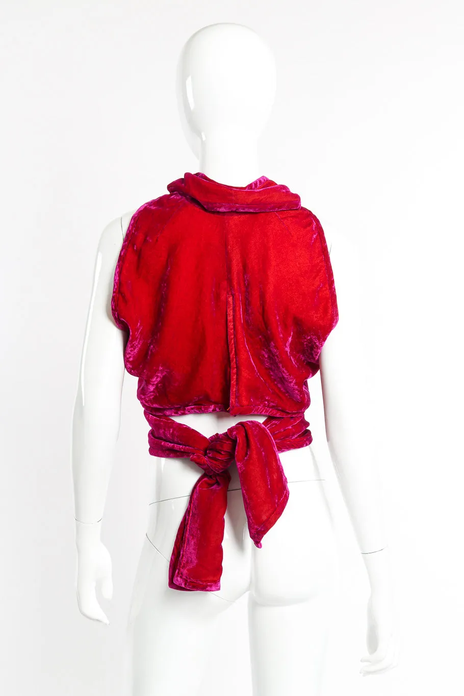 Velvet Waist Ties Top