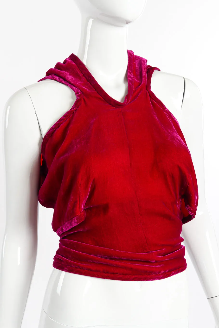 Velvet Waist Ties Top