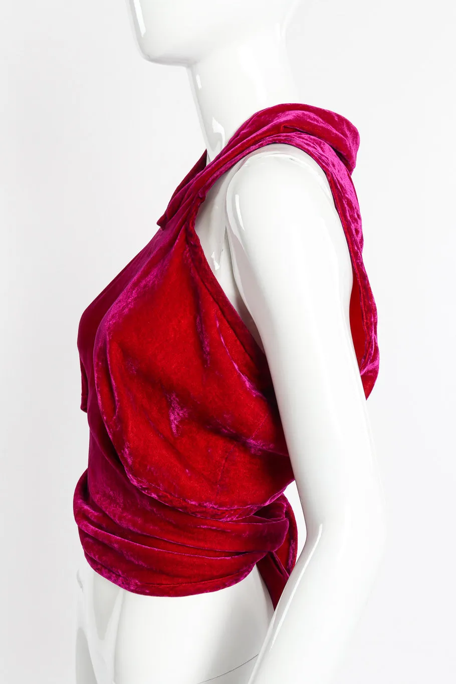 Velvet Waist Ties Top