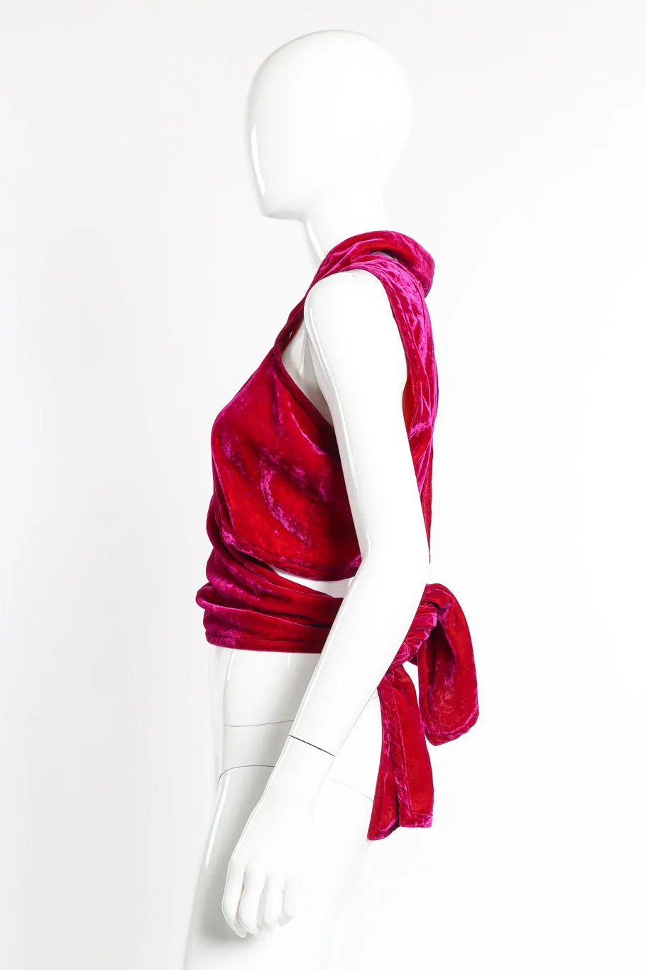 Velvet Waist Ties Top