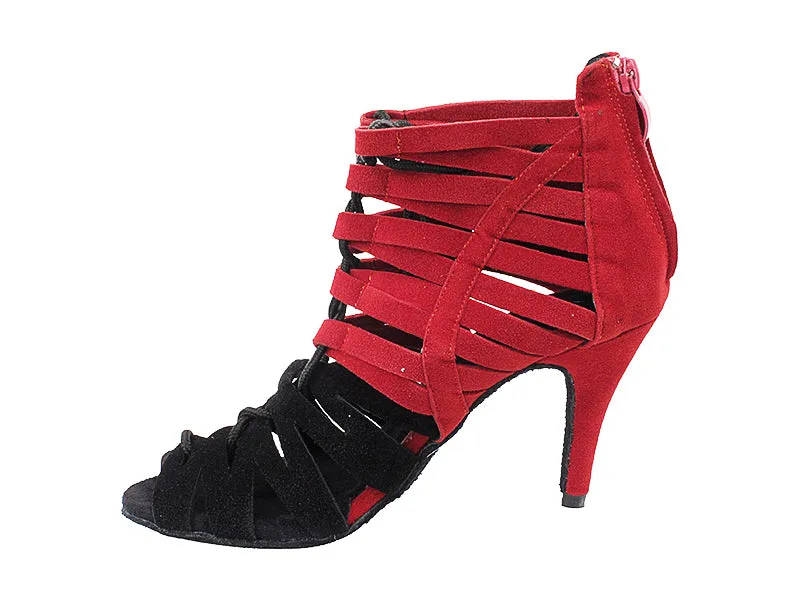 VFBoot Latin 3903 Black Suede & Red Suede