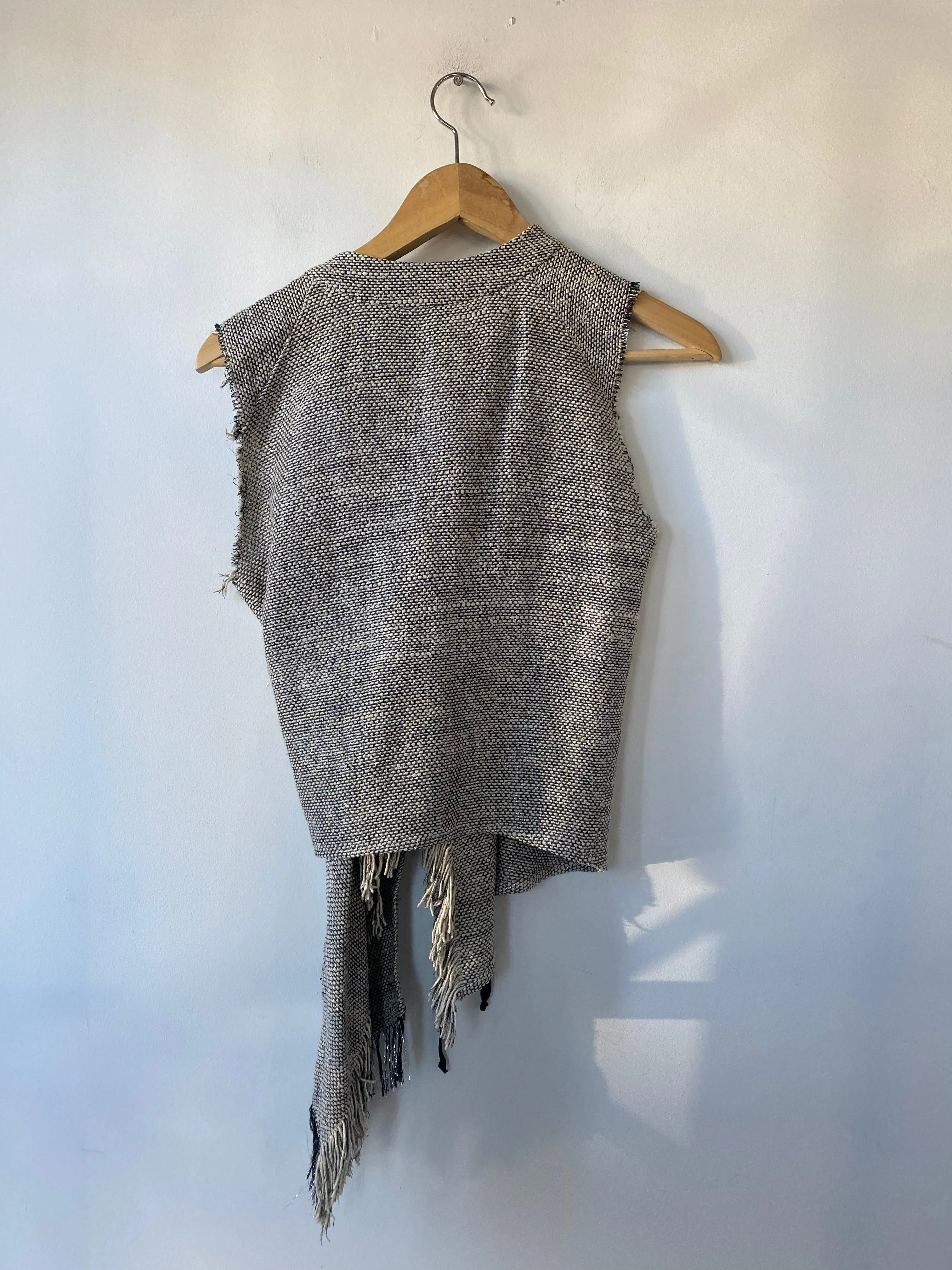 Vintage Woven Fringe Vest