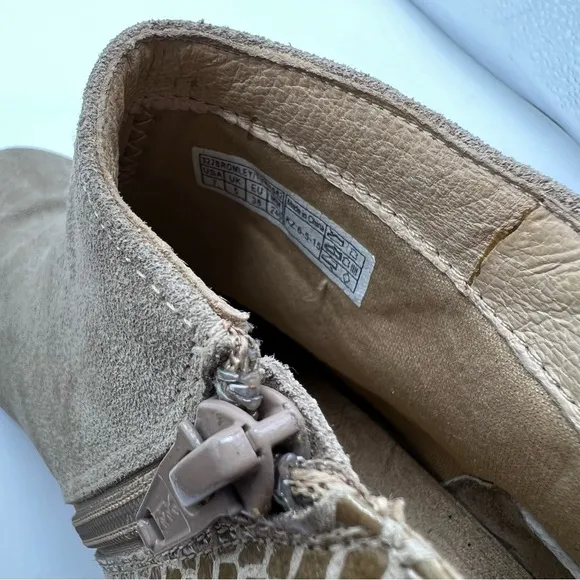 Vionic Bromley Taupe Suede Ankle Booties