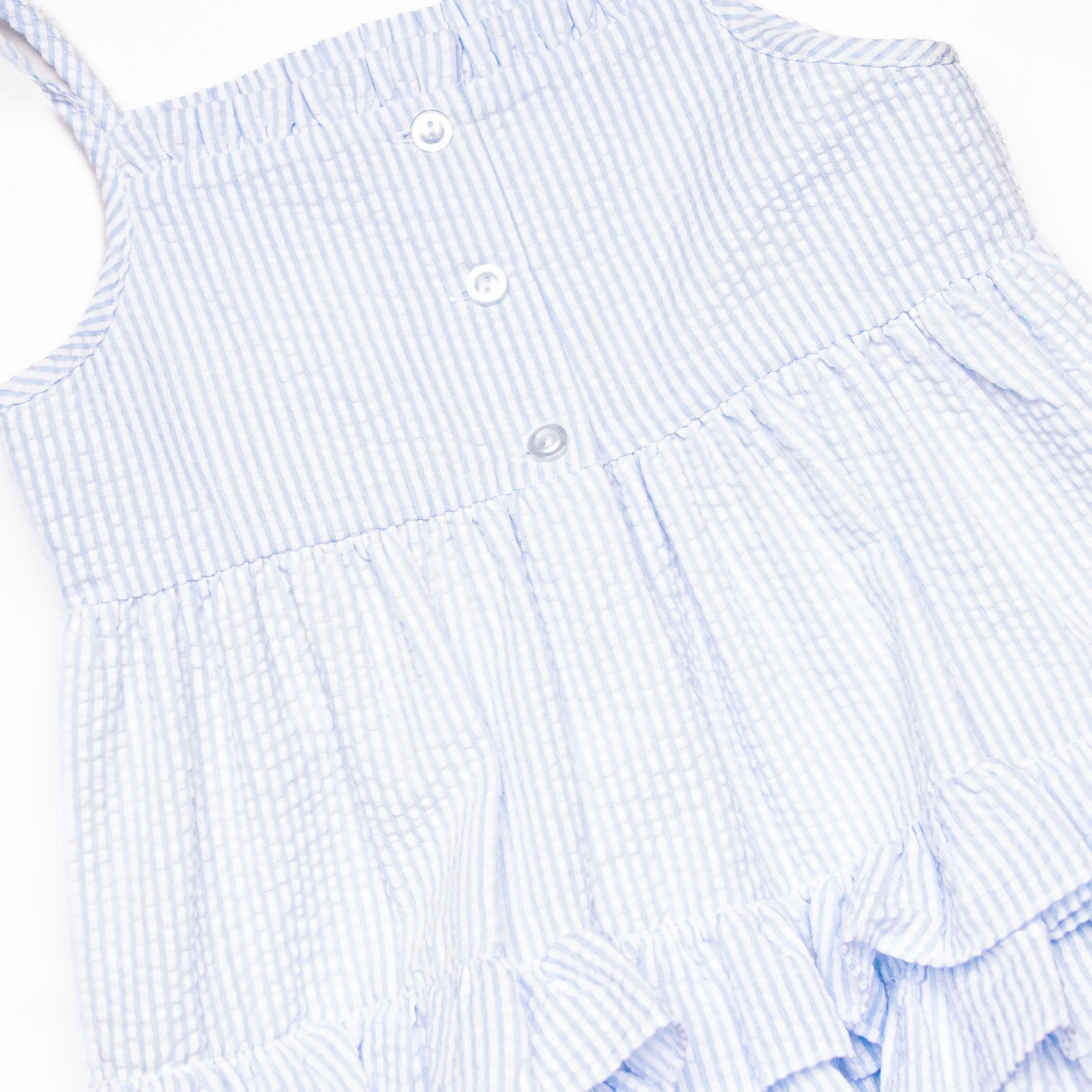 Wag and Wave Smocked Bubble, Blue