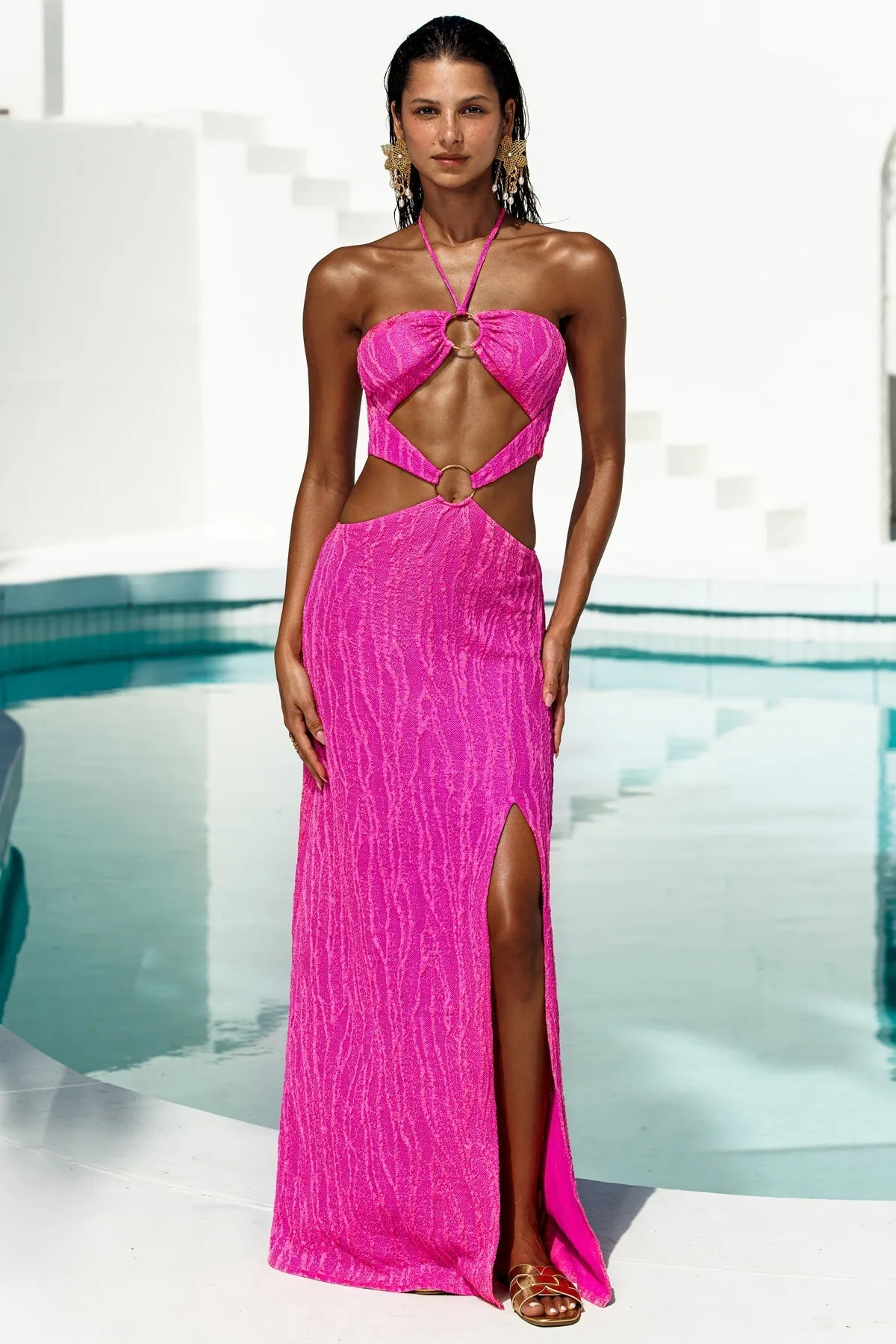 WAVE CHASER - Double Loop Bandeau Long Dress