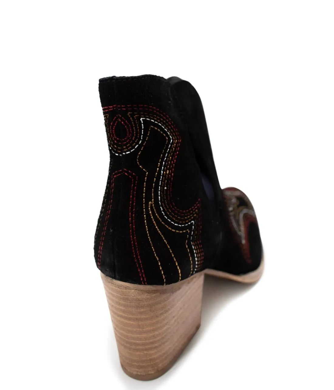 Western Ankle Booties in Black