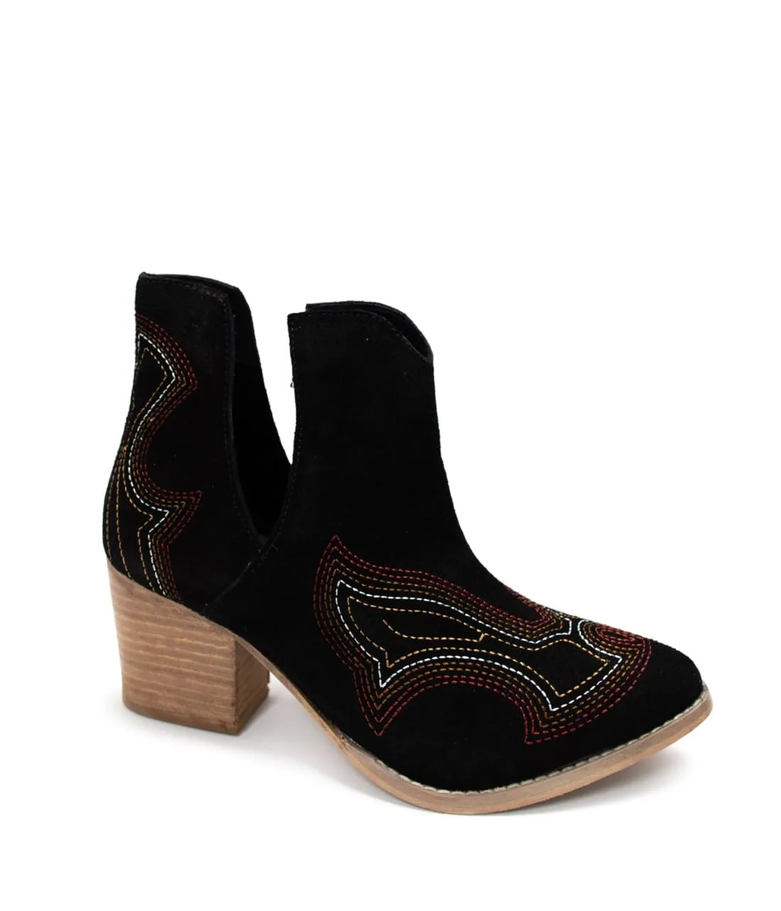 Western Ankle Booties in Black