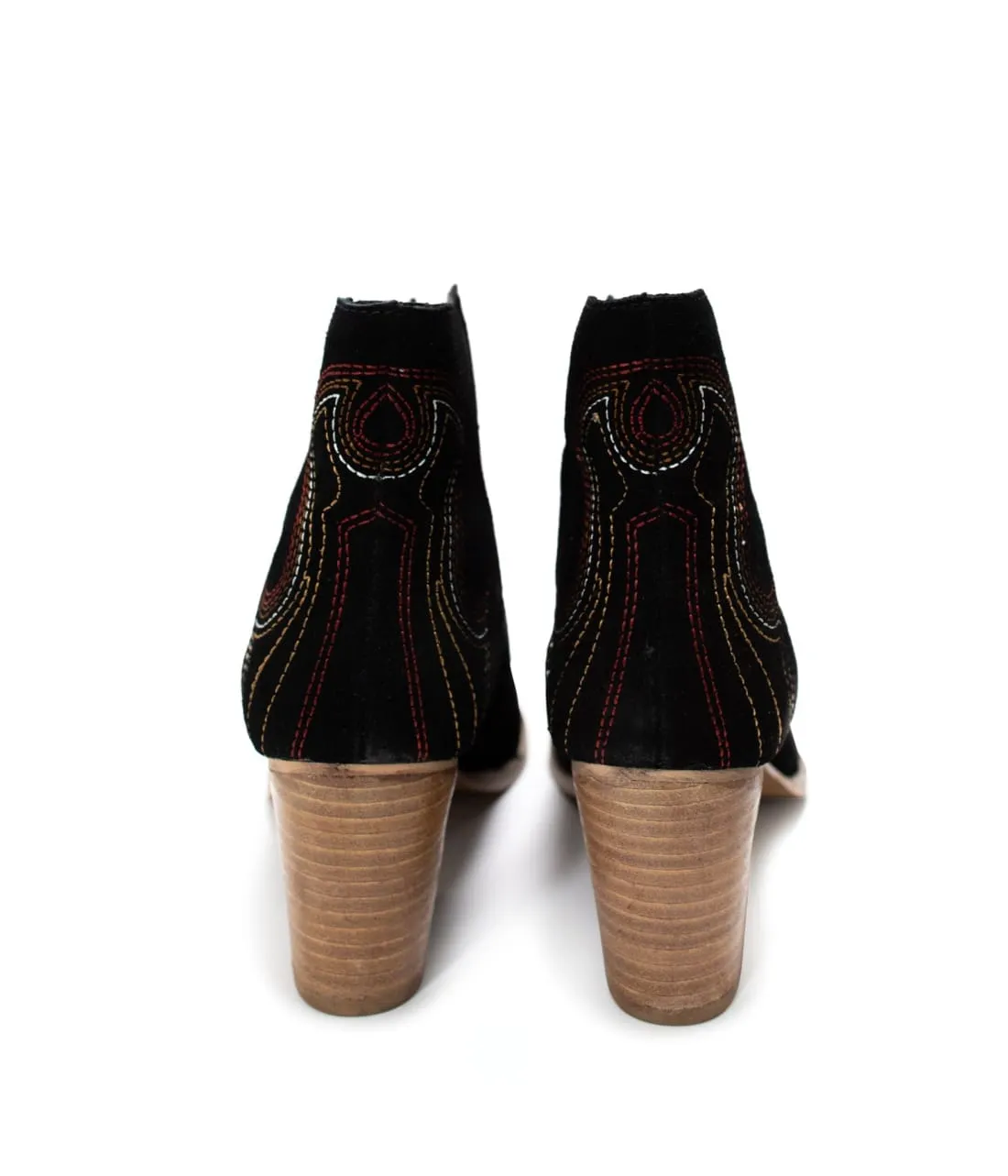 Western Ankle Booties in Black