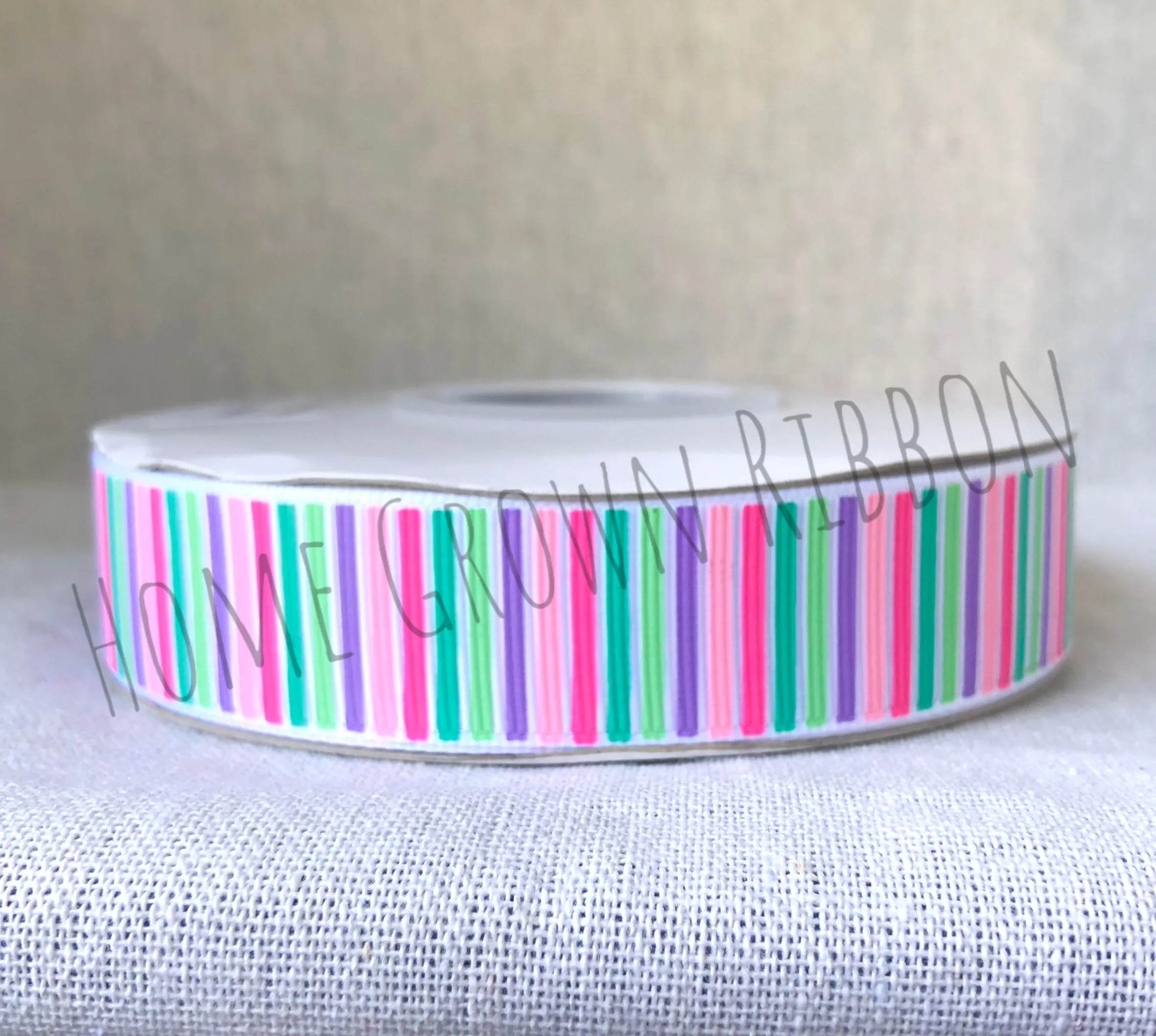 Whatever Sprinkles Your Donut - Stripes - 7/8 Inch - White - USDR