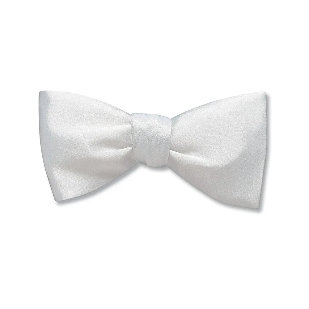 White Charmeuse - Kids' Bow Ties