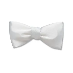 White Charmeuse - Kids' Bow Ties