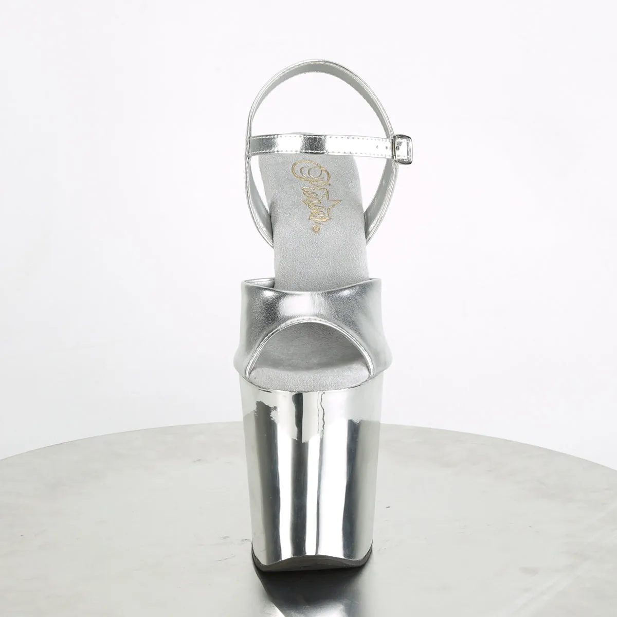 XTREME-809TTG  Silver Metallic Pu/Silver Chrome-Glitter