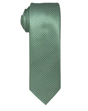 Zenio Geometric Dot Slim Tie - Sage Green
